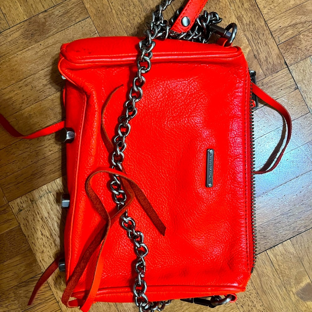 Good as new Red orange crossbody bag. Clean. Smoke free home.